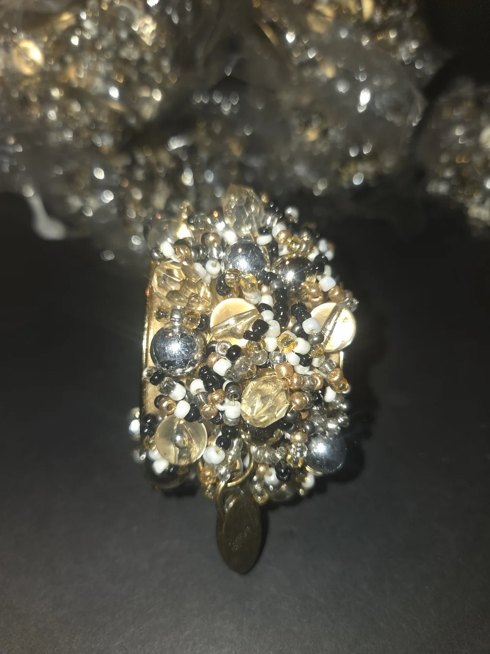 Mackenzie Childs Rare Precious Metals Napkin Ring.